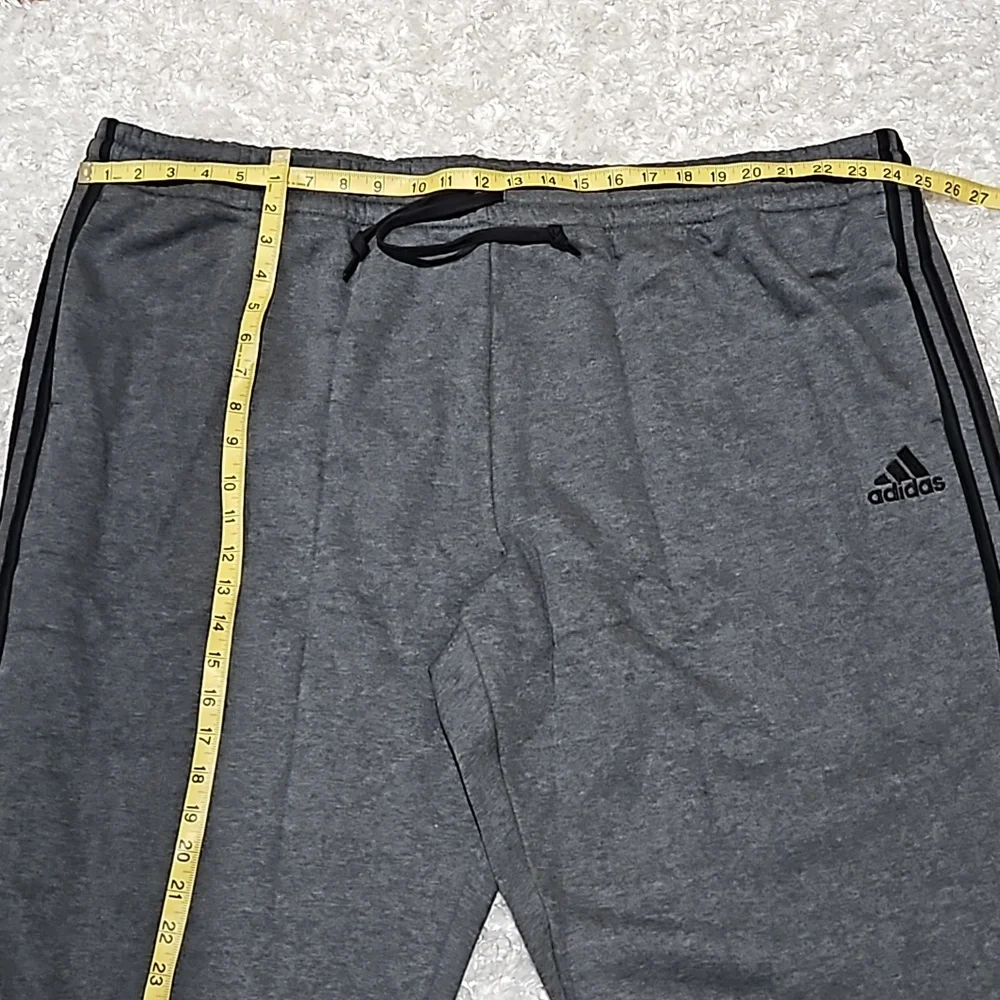 Men's Adidas warm fleece soft Breathable Straight Leg Jogger Pants Gray 4xl